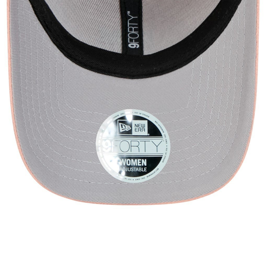 Miami Dolphins New Era Women's Cozy Sherpa 9FORTY Adjustable Hat Light Pink