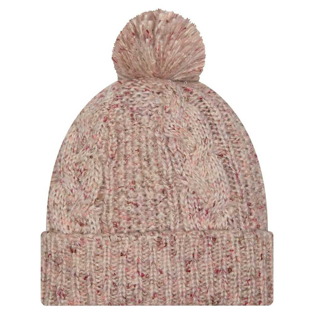 Cincinnati Bengals New Era Women's Trendy Tone Cuffed Knit Hat with Pom Stone