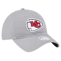Kansas City Chiefs New Era Women's Main 9TWENTY Adjustable Hat Gray