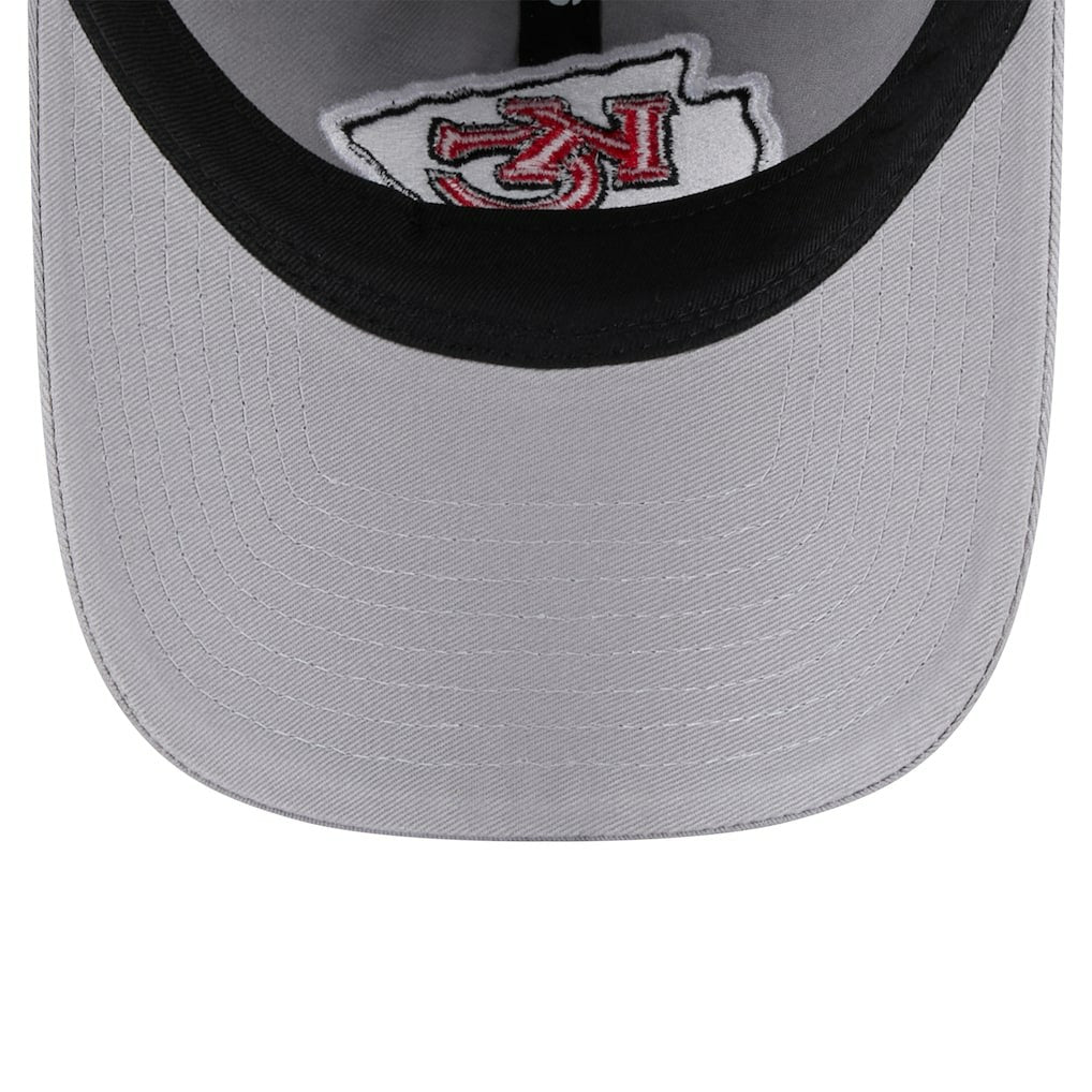 Kansas City Chiefs New Era Women's Main 9TWENTY Adjustable Hat Gray