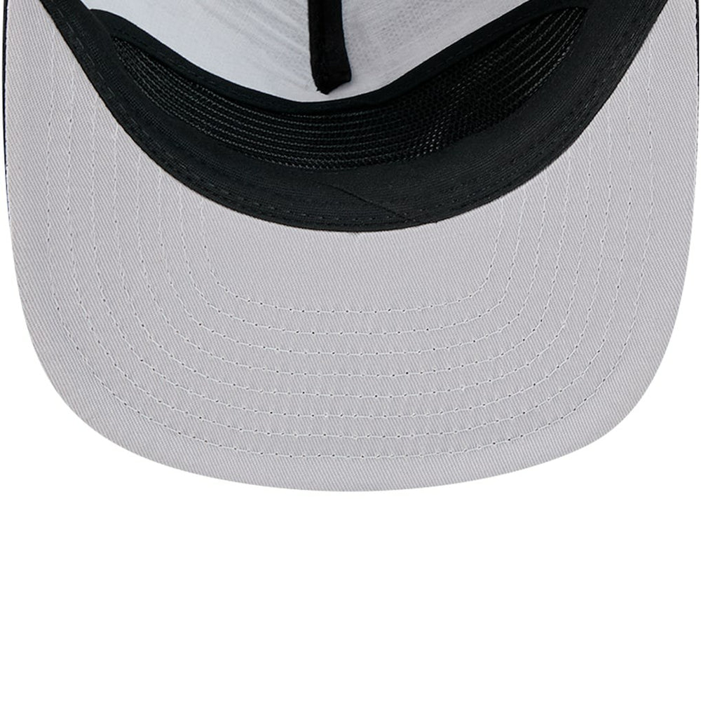 Philadelphia 76ers Tone Foam Meshback Golfer Snapback Hat Black | New Era discount