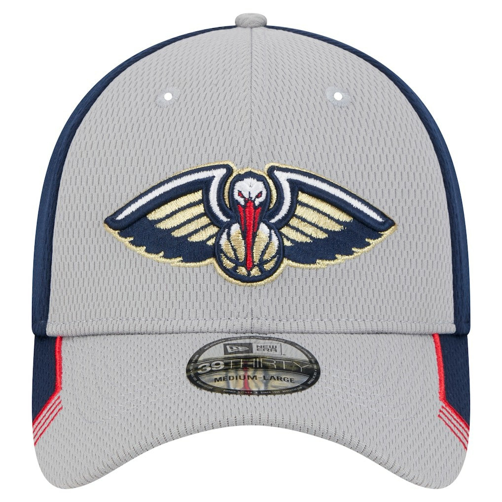 New Orleans Pelicans Active Trim 39THIRTY Flex Hat Gray/Navy | New Era