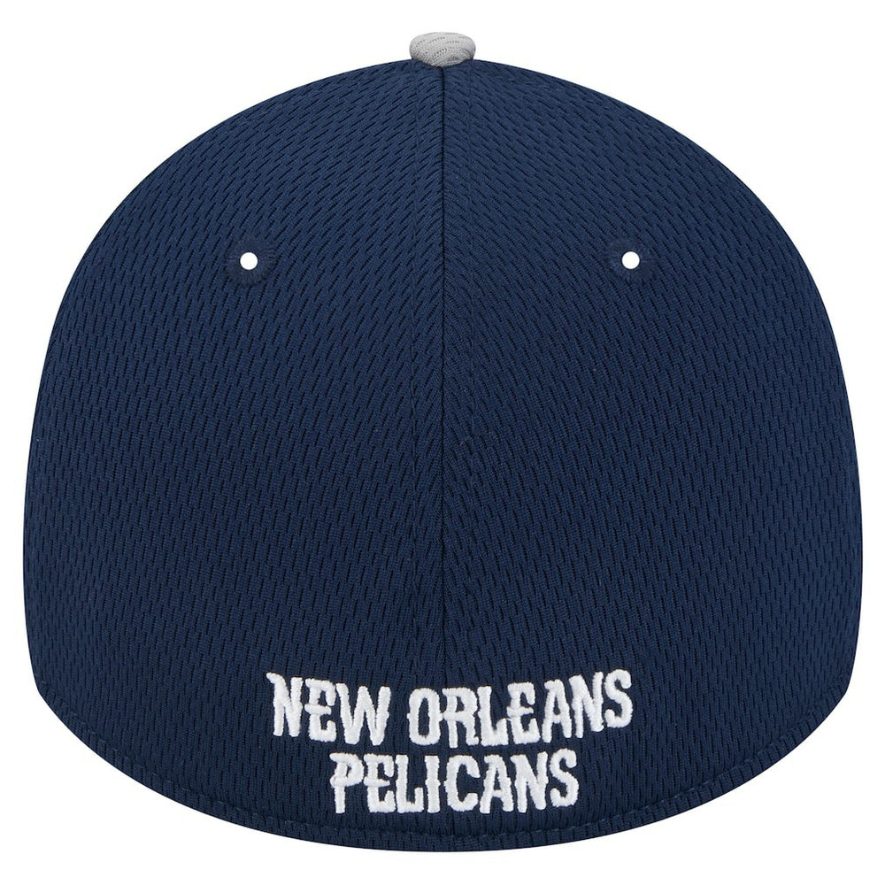 New Orleans Pelicans Active Trim 39THIRTY Flex Hat Gray/Navy | New Era