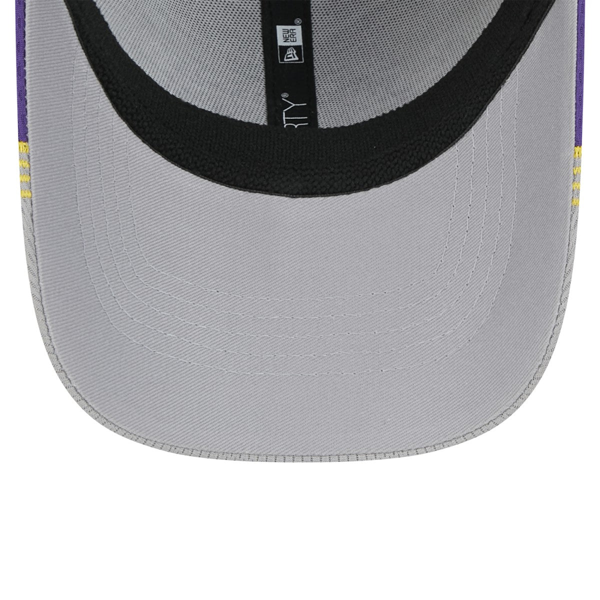 Los Angeles Lakers Active Trim 39THIRTY Flex Hat Gray/Purple | New Era for sale