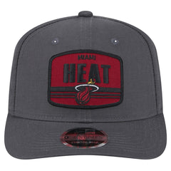 Miami Heat Team Elevated Patch 9SEVENTY Adjustable Hat Graphite | New Era Near Me
