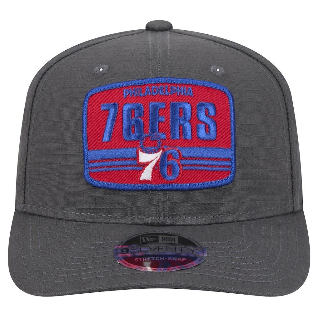 Philadelphia 76ers Team Elevated Patch 9SEVENTY Adjustable Hat Graphite | New Era Lifestyle