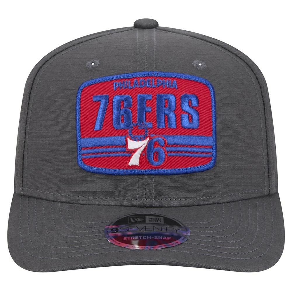 Philadelphia 76ers Team Elevated Patch 9SEVENTY Adjustable Hat Graphite | New Era Lifestyle