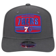 Philadelphia 76ers Team Elevated Patch 9SEVENTY Adjustable Hat Graphite | New Era Lifestyle