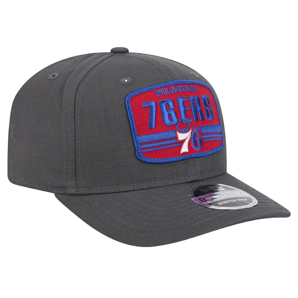 Philadelphia 76ers Team Elevated Patch 9SEVENTY Adjustable Hat Graphite | New Era Lifestyle