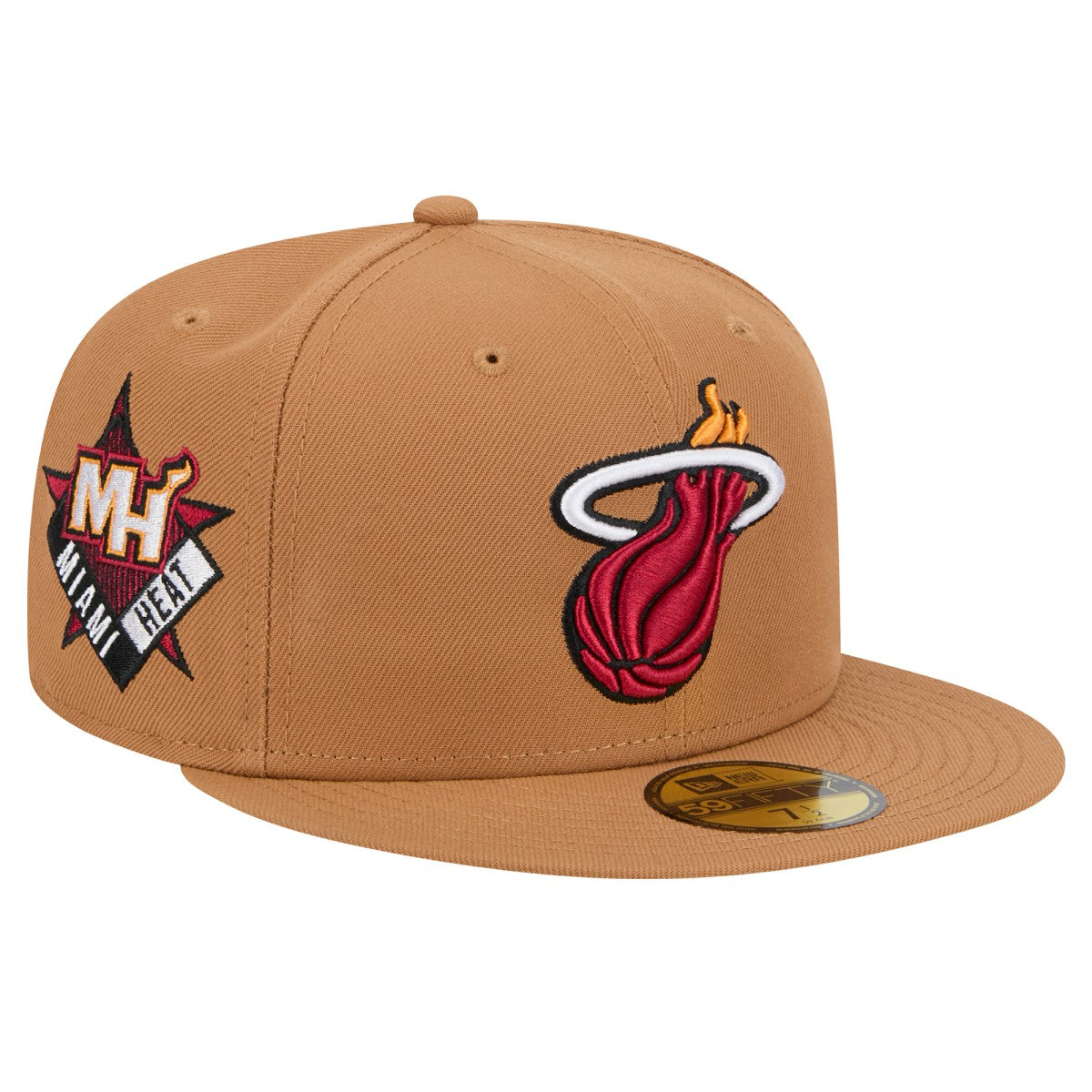 Miami Heat Color Pack 59FIFTY Fitted Hat Tan | New Era