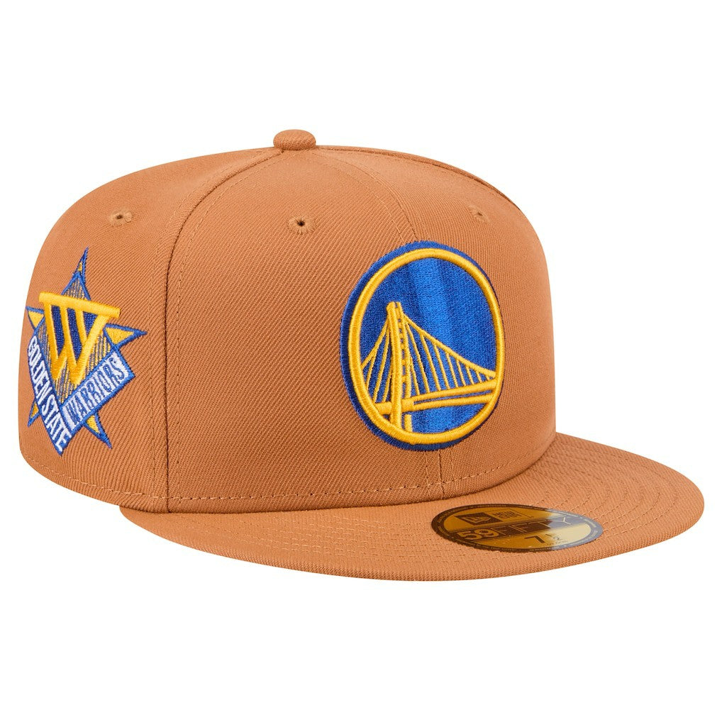 Golden State Warriors Color Pack 59FIFTY Fitted Hat for sale Tan | New Era Near Me