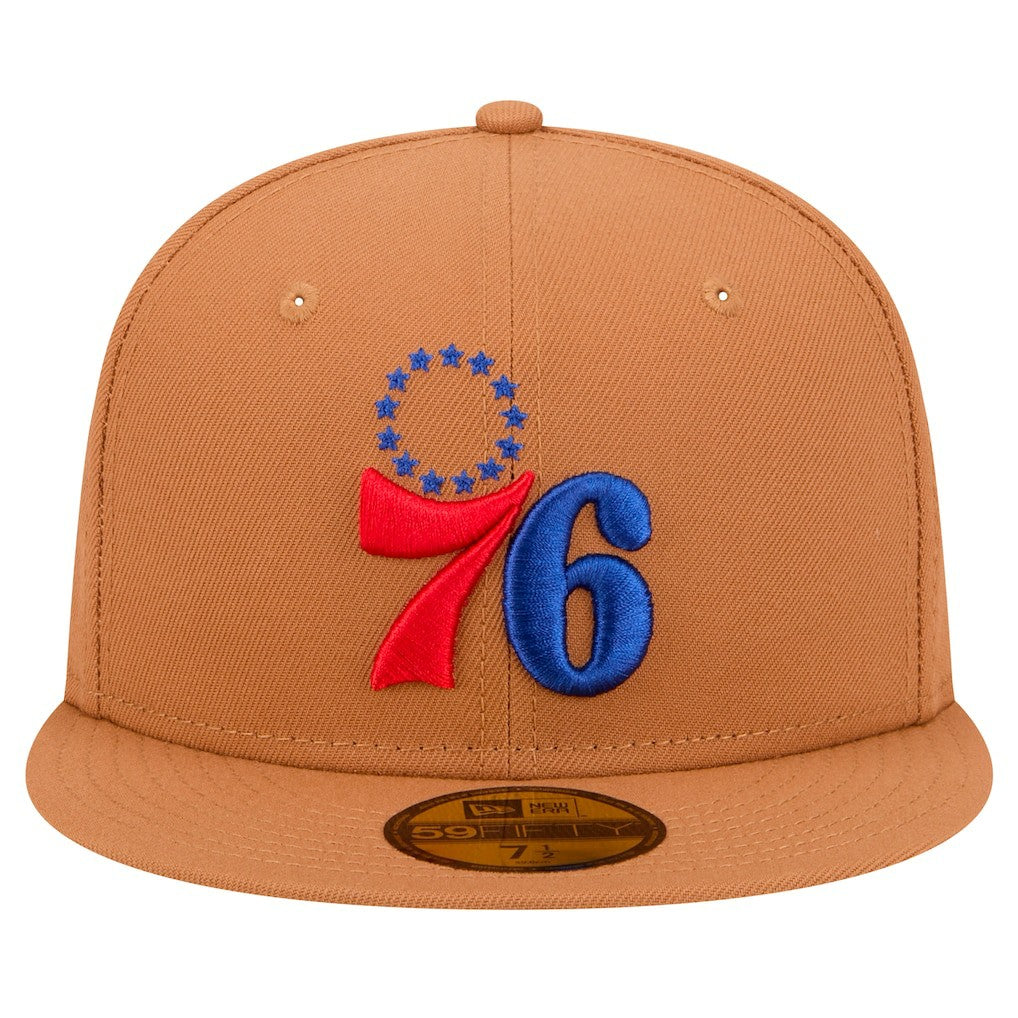 Philadelphia 76ers Color Pack 59FIFTY Fitted Hat Tan | New Era online