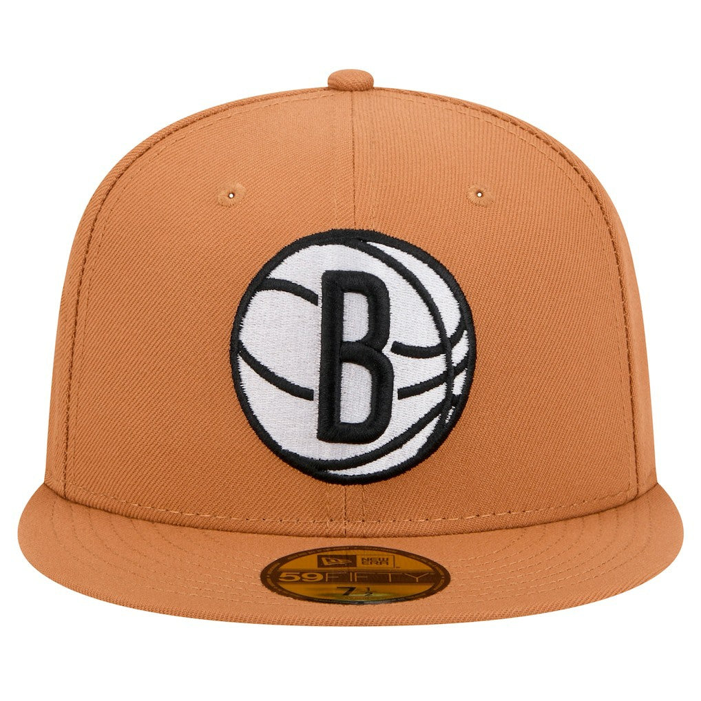 Brooklyn Nets Color Pack 59FIFTY Fitted Hat Tan | New Era online