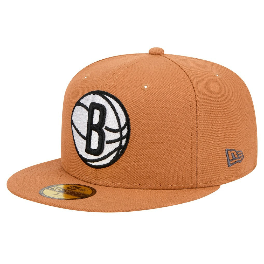 Brooklyn Nets Color Pack 59FIFTY Fitted Hat Tan | New Era online