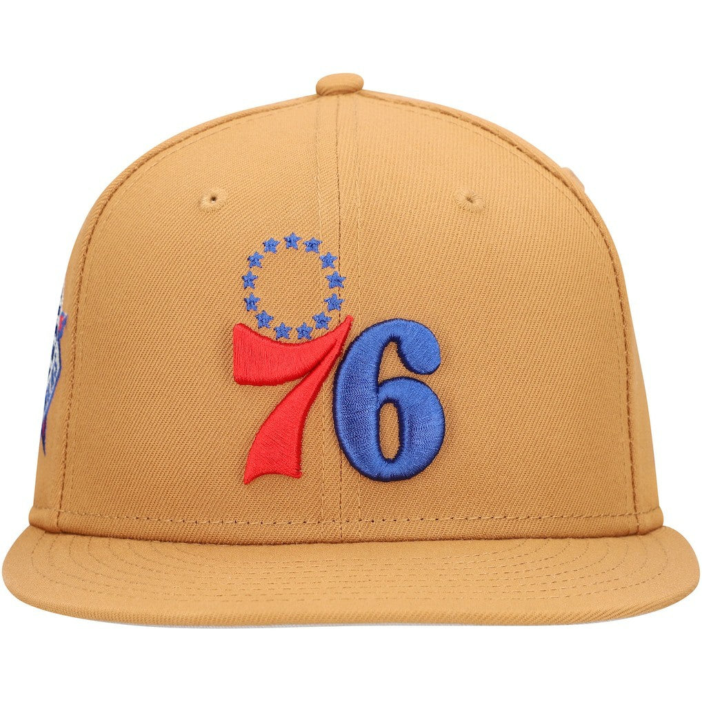 Philadelphia 76ers Color Pack 9FIFTY Snapback Hat Tan | New Era