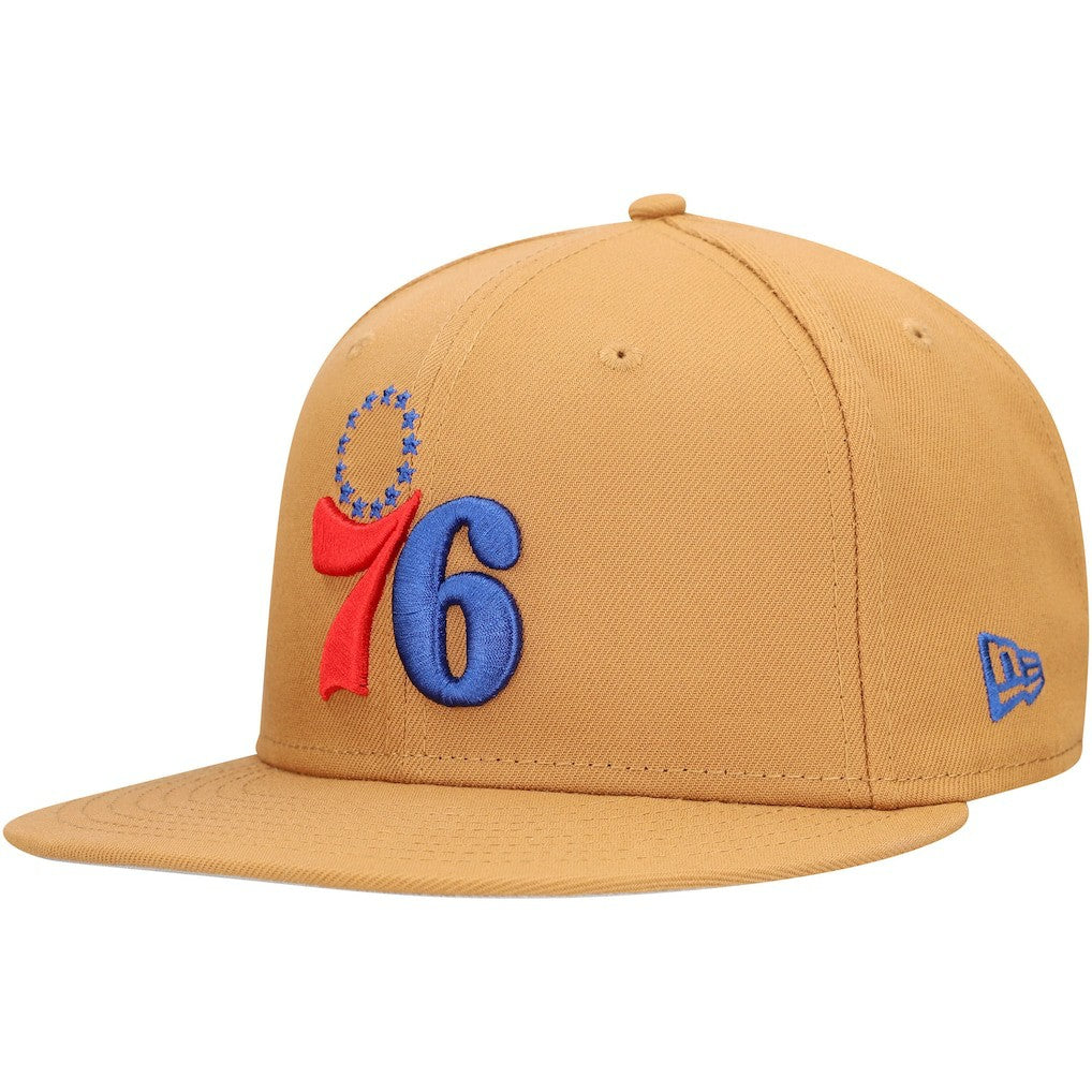 Philadelphia 76ers Color Pack 9FIFTY Snapback Hat Tan | New Era