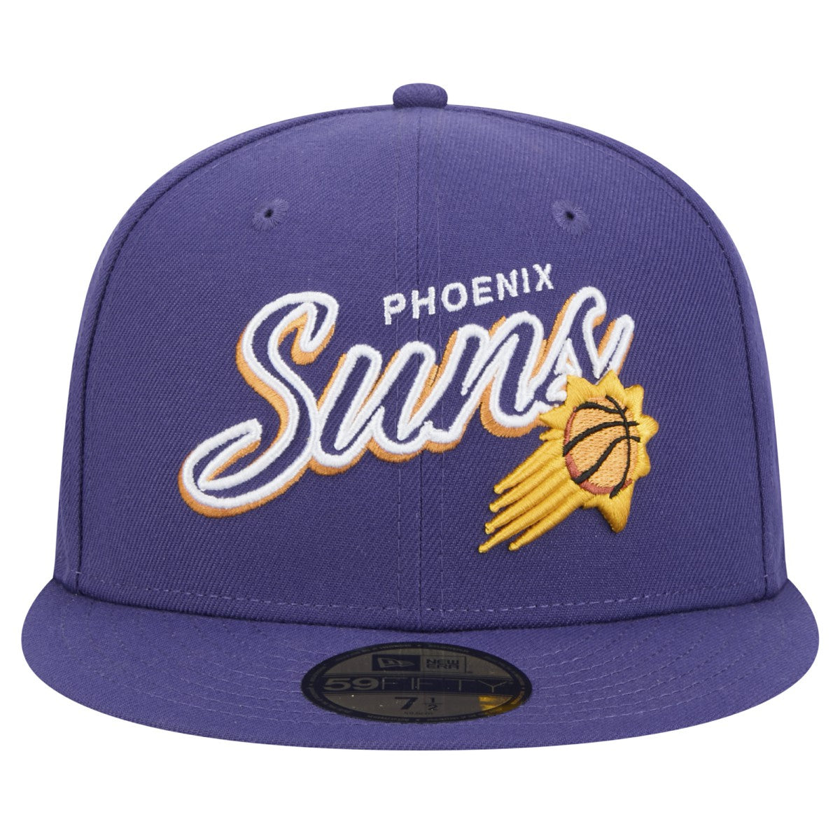 Phoenix Suns Sport Night Script Sided 59FIFTY Fitted Hat Purple | New Era for sale