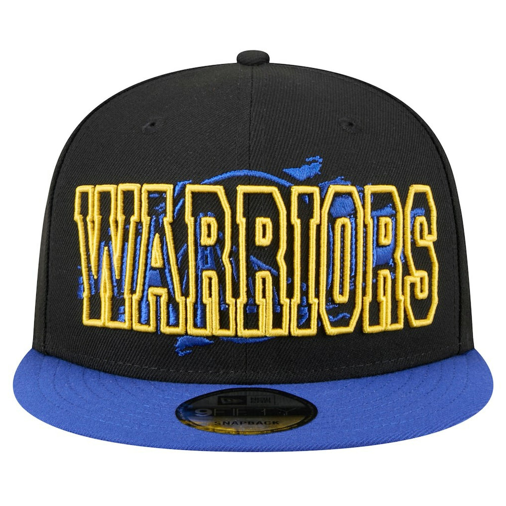 Golden State Warriors Sport Night Splatter 2-Tone 9FIFTY Snapback Hat for sale Black/Royal | New Era for sale