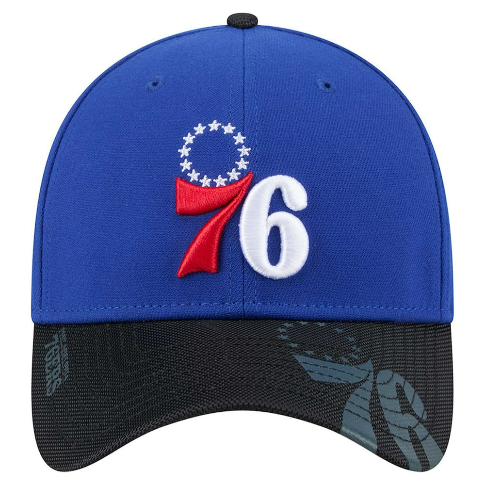 Philadelphia 76ers Sport Night Visor Hit 39THIRTY Flex Hat Royal/Black | New Era Lifestyle