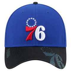 Philadelphia 76ers Sport Night Visor Hit 39THIRTY Flex Hat Royal/Black | New Era Lifestyle