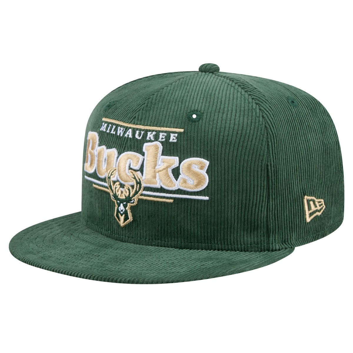 Milwaukee Bucks Throwback Display Corduroy 9FIFTY Snapback Hat Hunter Green | New Era outlet