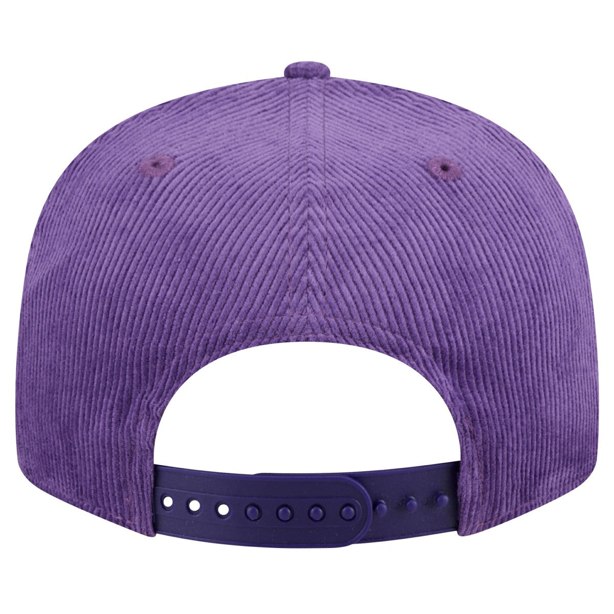 Los Angeles Lakers Throwback Display Corduroy 9FIFTY Snapback Hat Purple | New Era