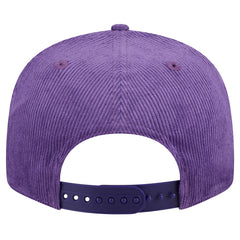 Los Angeles Lakers Throwback Display Corduroy 9FIFTY Snapback Hat Purple | New Era