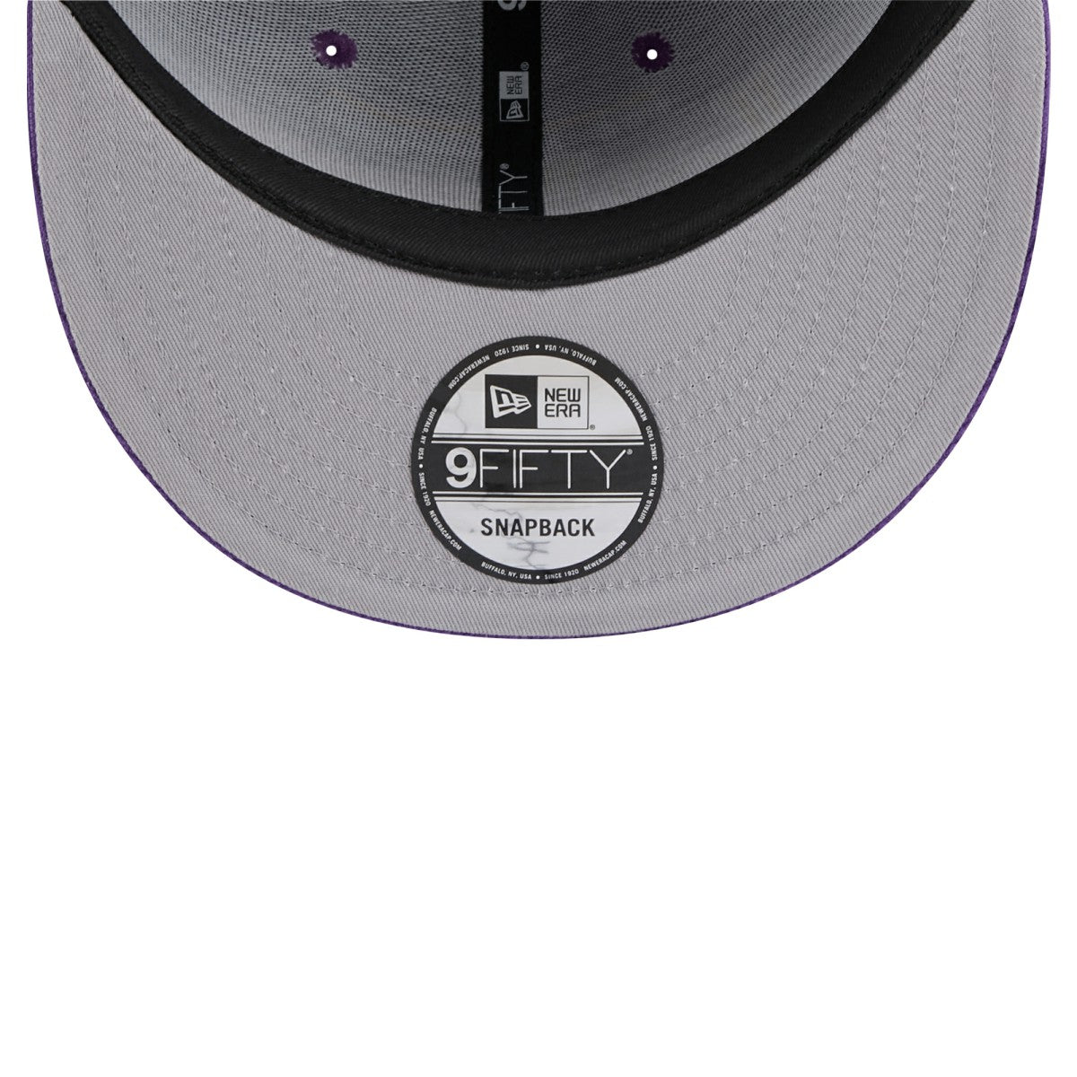 Los Angeles Lakers Throwback Display Corduroy 9FIFTY Snapback Hat Purple | New Era