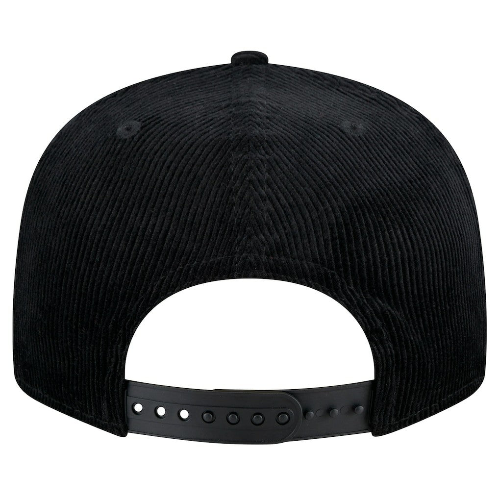 Chicago Bulls Throwback Display Corduroy 9FIFTY Snapback Hat Black | New Era Near Me