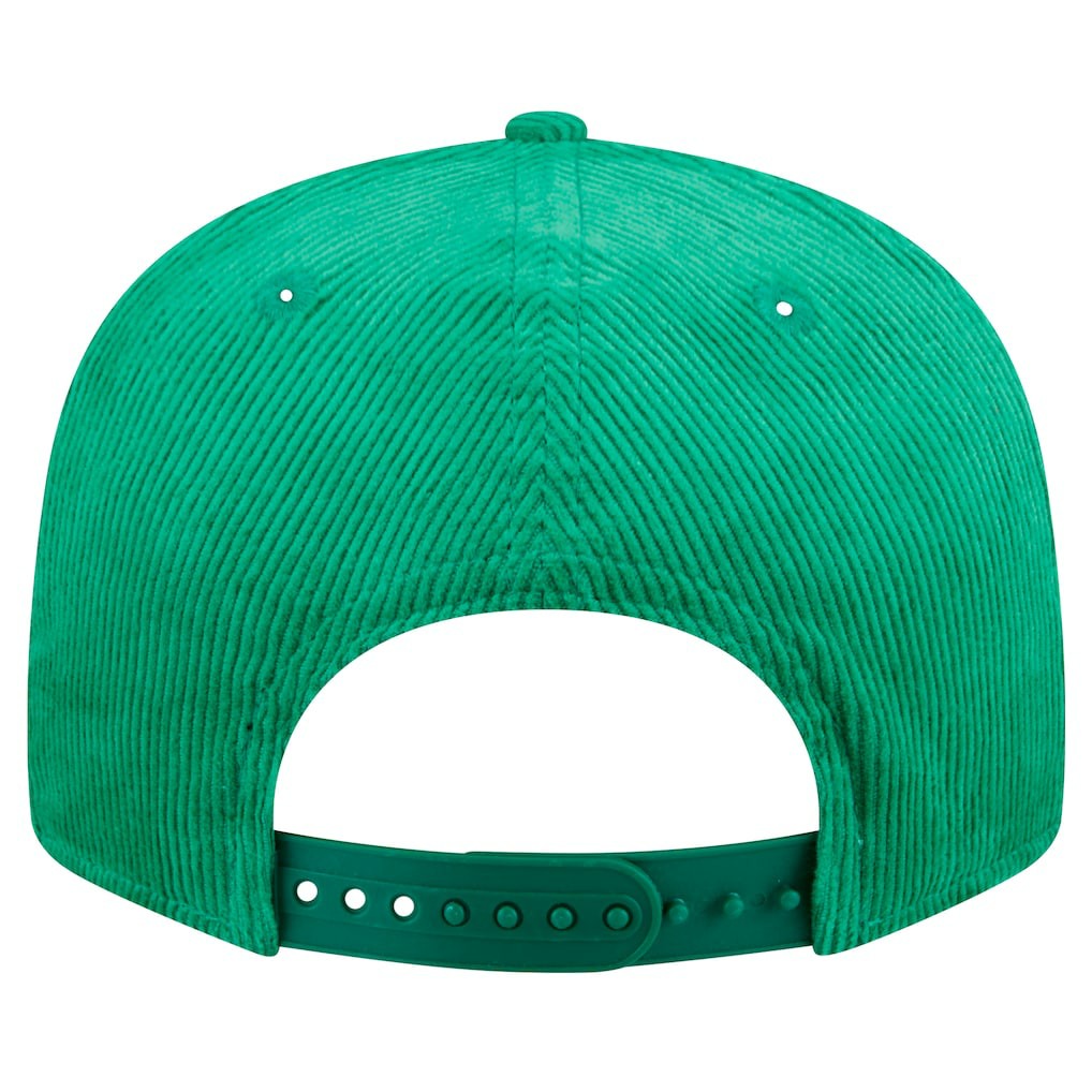 Boston Celtics Throwback Display Corduroy 9FIFTY Snapback Hat Kelly Green | New Era Lifestyle
