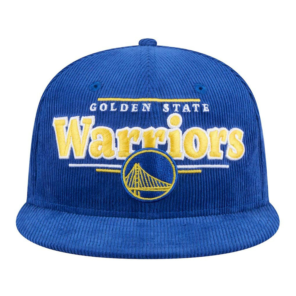Golden State Warriors Throwback Display Corduroy 9FIFTY Snapback Hat for sale Royal | New Era discount