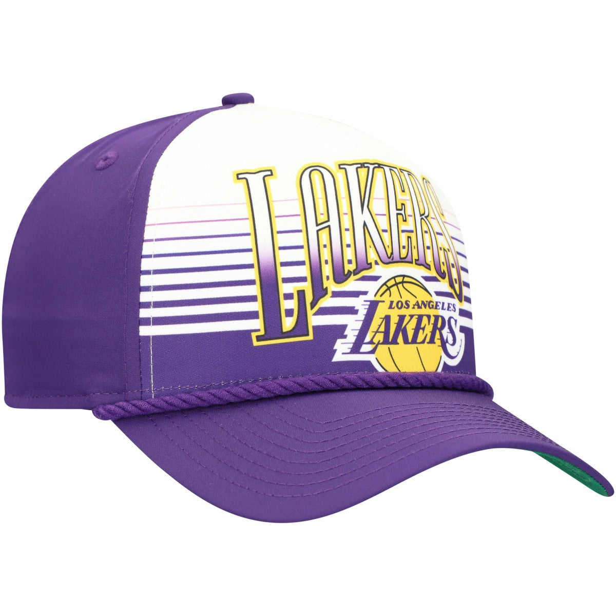 Los Angeles Lakers Purple Throwback Gradient A-Frame 9FORTY Adjustable Hat | New Era Near Me