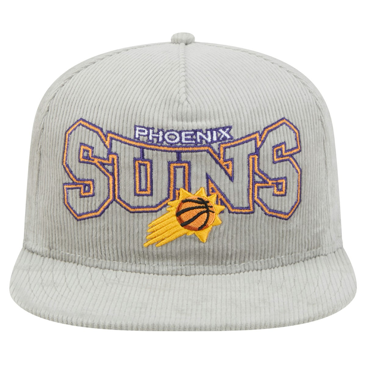 Phoenix Suns Throwback Corduroy Golfer Snapback Hat Gray | New Era for sale