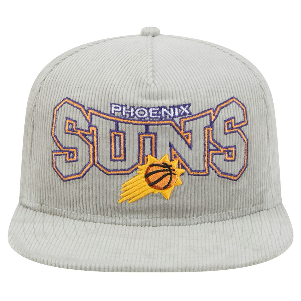Phoenix Suns Throwback Corduroy Golfer Snapback Hat Gray | New Era for sale