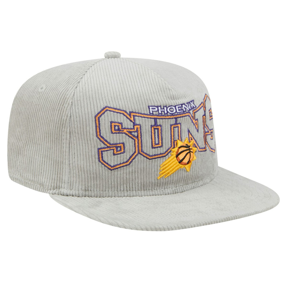 Phoenix Suns Throwback Corduroy Golfer Snapback Hat Gray | New Era for sale