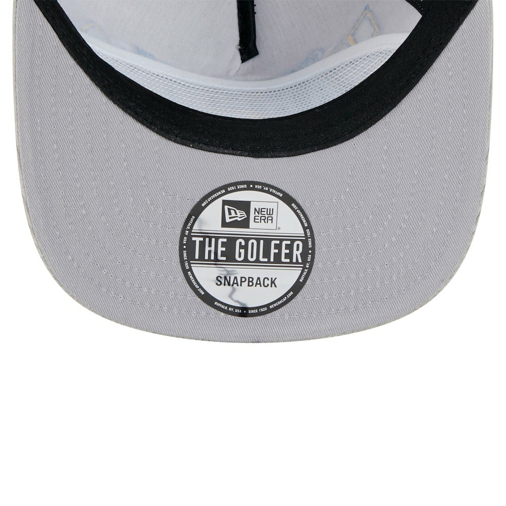 Golden State Warriors Throwback Corduroy Golfer Snapback Hat for sale Gray | New Era Lifestyle