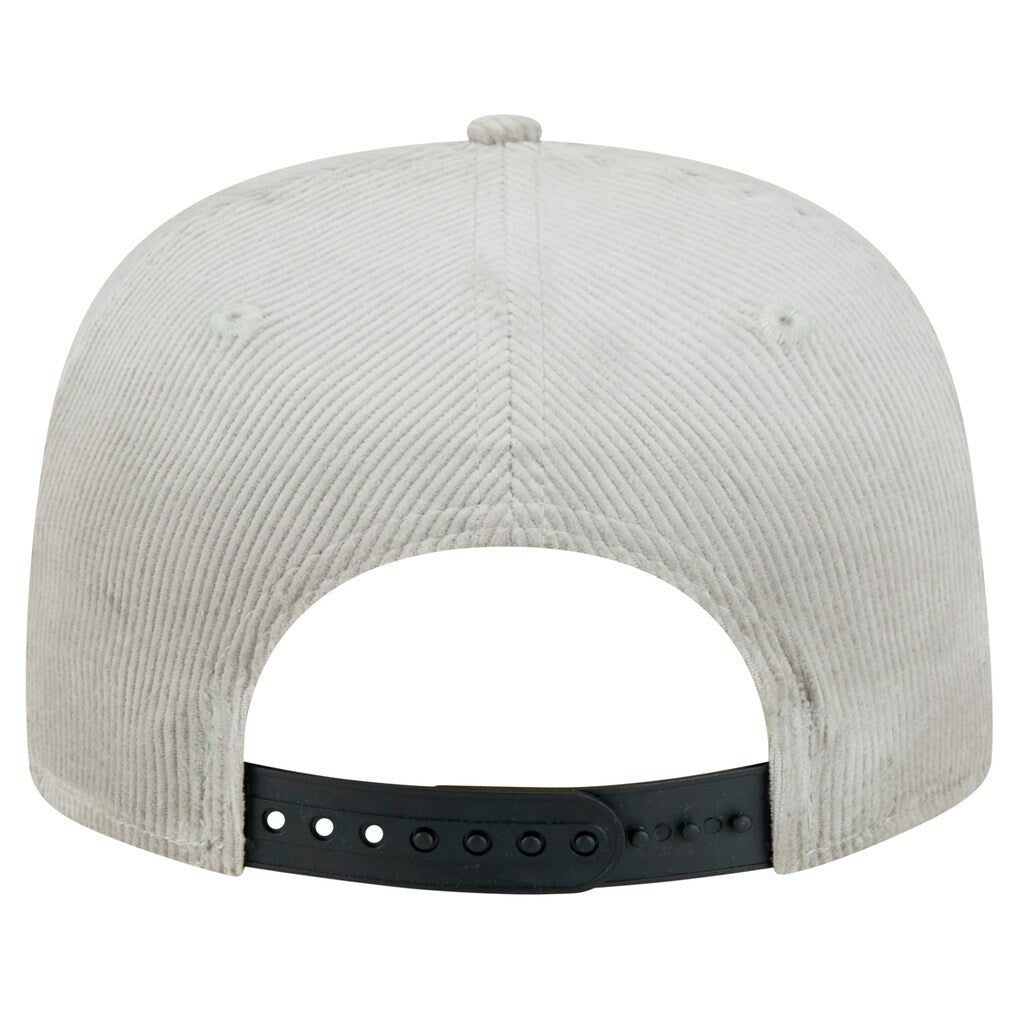 Chicago Bulls Throwback Corduroy Golfer Snapback Hat Gray | New Era