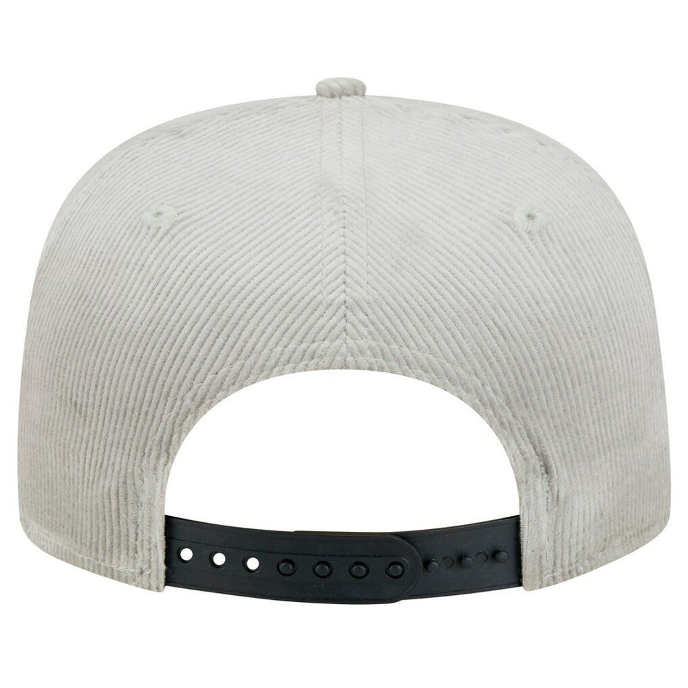 Chicago Bulls Throwback Corduroy Golfer Snapback Hat Gray | New Era