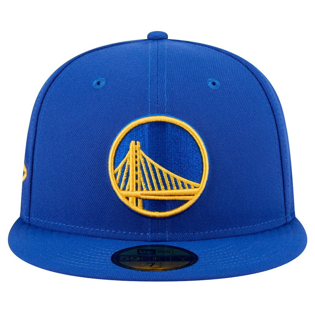 Golden State Warriors Throwback Pennant 59FIFTY Fitted Hat for sale Royal | New Era Near Me