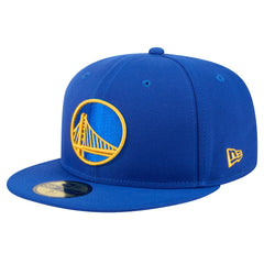 Golden State Warriors Throwback Pennant 59FIFTY Fitted Hat for sale Royal | New Era Near Me