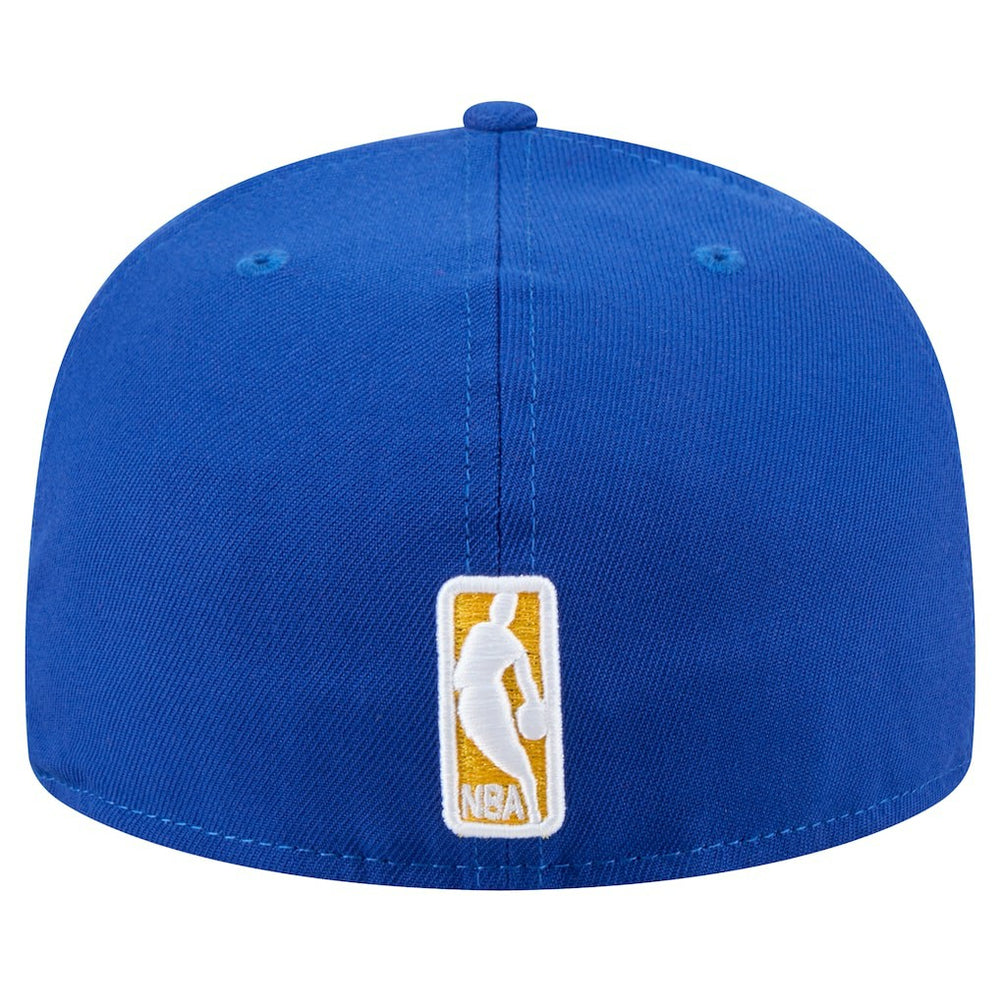 Golden State Warriors Throwback Pennant 59FIFTY Fitted Hat for sale Royal | New Era Near Me