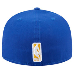 Golden State Warriors Throwback Pennant 59FIFTY Fitted Hat for sale Royal | New Era Near Me