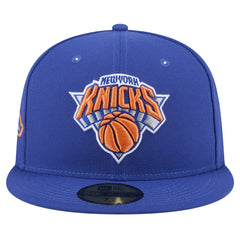 New York Knicks Throwback Pennant 59FIFTY Fitted Hat Blue | New Era for sale