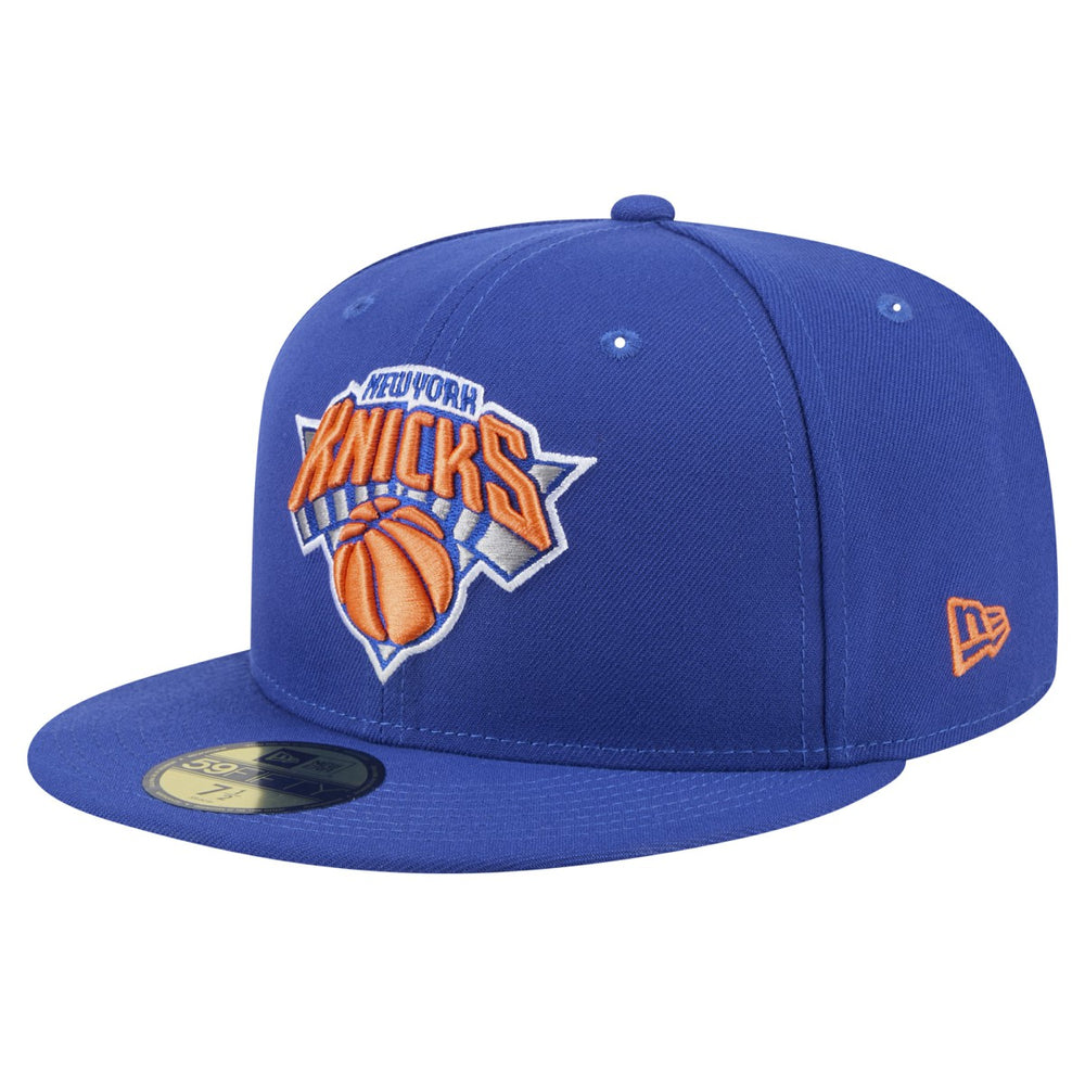 New York Knicks Throwback Pennant 59FIFTY Fitted Hat Blue | New Era for sale