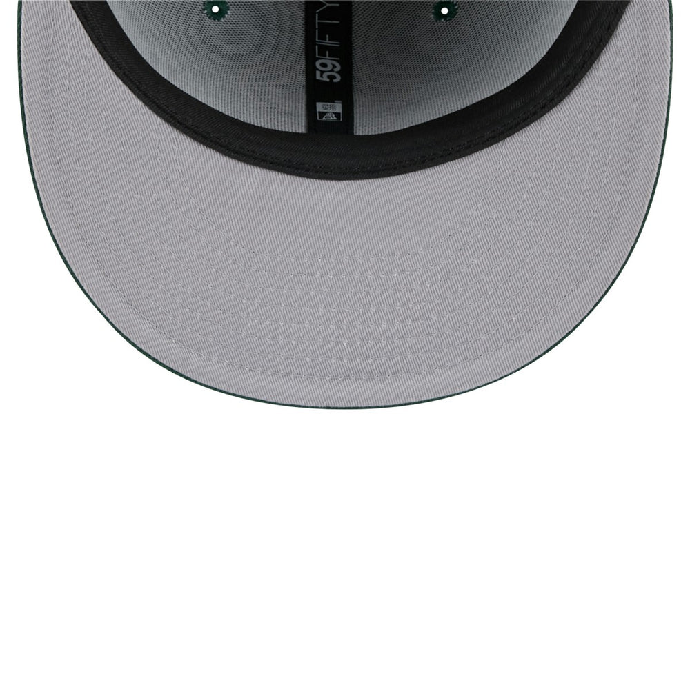 Milwaukee Bucks Throwback Pennant 59FIFTY Fitted Hat Hunter Green | New Era Near Me