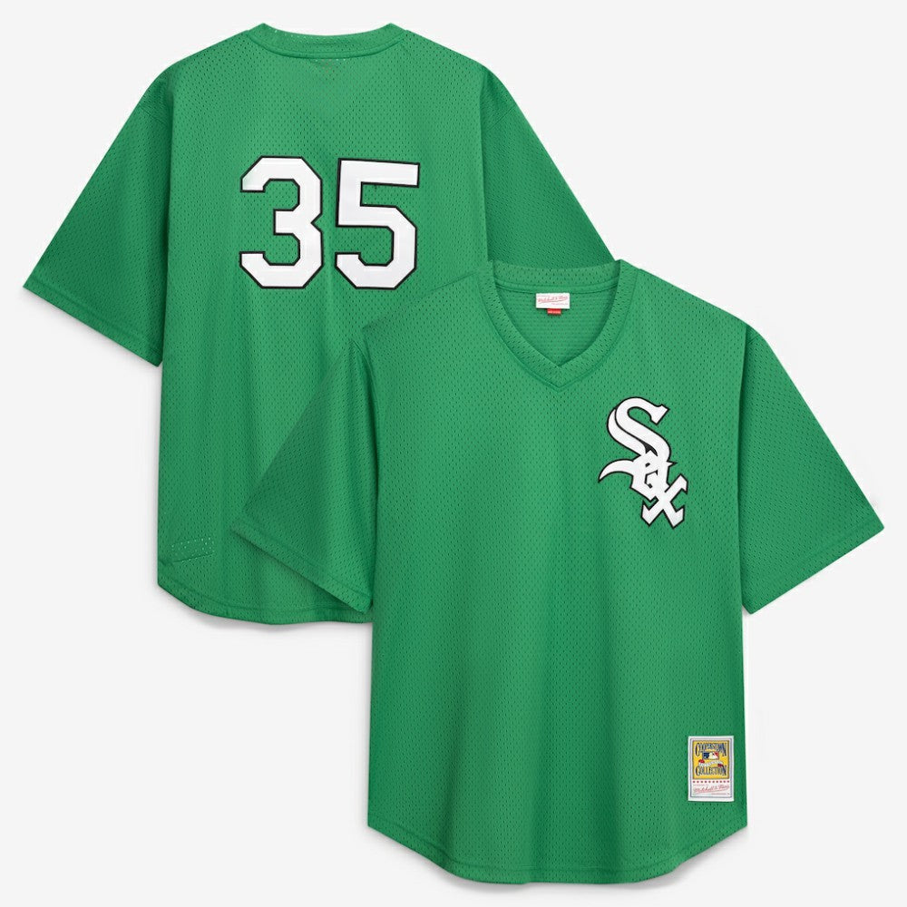 Frank Thomas Chicago White Sox Profile Big & Tall Cooperstown Collection Mesh Batting Practice Jersey - Kelly Green - MLB Lifestyle