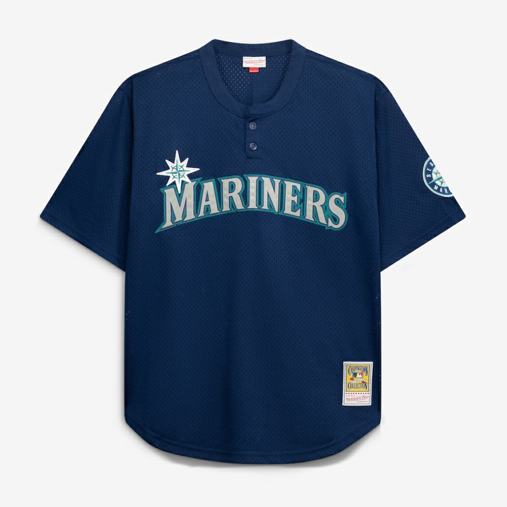 Seattle Mariners Mitchell & Ness Big & Tall Cooperstown Collection Mesh Batting Practice Jersey - Navy - Mitchell & Ness Sale