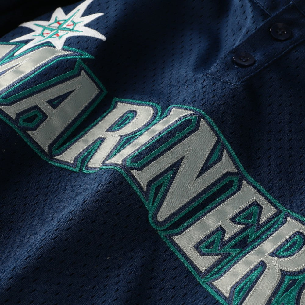 Seattle Mariners Mitchell & Ness Big & Tall Cooperstown Collection Mesh Batting Practice Jersey - Navy - Mitchell & Ness Sale