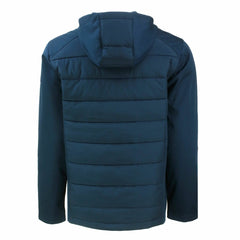 Denver Broncos Cutter & Buck Evoke PrimaLoft Hybrid Eco Softshell Recycled Full-Zip Hooded Jacket Navy
