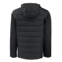 San Francisco 49ers Cutter & Buck Evoke PrimaLoft Hybrid Eco Softshell Recycled Full-Zip Hooded Jacket Black